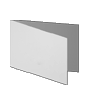 Trauerkarte DIN A6 quer 4-seiter 4/4 farbig mit beidseitig partieller Glitzer-Lackierung