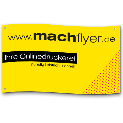 Banner und Planen günstig in vielen verschiedenen Größen kaufen und kostenlos bestellen bei der Online Druckerei machflyer aus Mainz.
