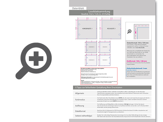 Product Bild loseblattsammlung_14_8_cm_x_14_8_cm__492_bl__tter_pro_sammlung__vorne_und_hinten_farbig_(4_4)
