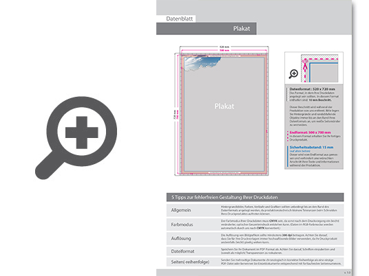 Product Bild kundenstopper_standard_50_x_70_cm__32mm_rahmen__rundecken__mit_plakaten