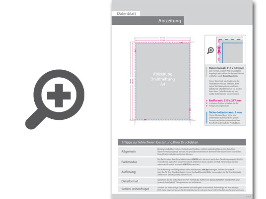 Product Bild abizeitung_mit_drahtheftung__endformat_din_a4__92-seitig