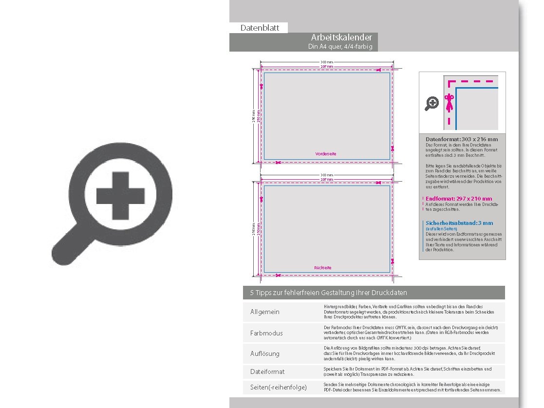 Product Bild arbeitskalender__din_a4_quer_(29_7_x_21_0_cm)__2-seitig__4_4-farbig
