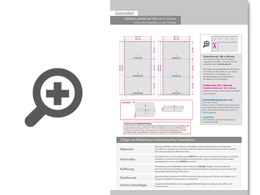 Product Bild faltblatt__gefalzt_auf_18_0_cm_x_12_0_cm__horizontaler_zickzackfalz__6-seitig