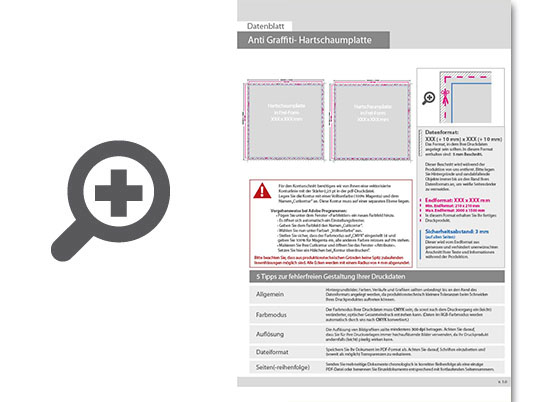 Product Bild hartschaumplatte_mit_anti-graffiti-lack_gl__nzend_in_frei-form_(eine_konturfr__sung_m__glich)___beidseitig_4_4-farbig_bedruckt