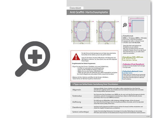 Product Bild hartschaumplatte_mit_anti-graffiti-lack_gl__nzend_in_kopf-form_konturgefr__st___beidseitig_4_4-farbig_bedruckt
