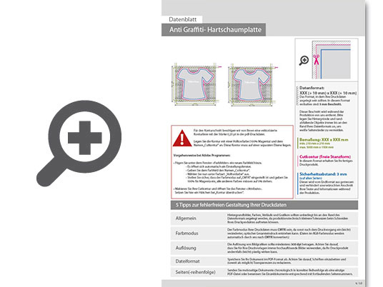 Product Bild hartschaumplatte_mit_anti-graffiti-lack_gl__nzend_in_shirt-form_konturgefr__st___beidseitig_4_4-farbig_bedruckt