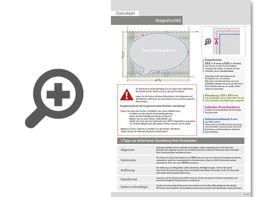 hochwertiges_magnetschild_in_sprechblase-form Product Bild hochwertiges_magnetschild_in_sprechblase-form