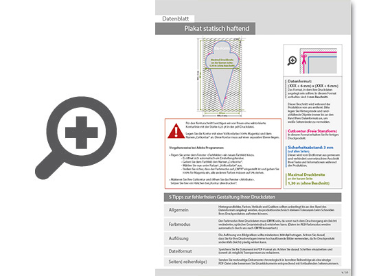 Product Bild plakat_statisch_haftend_4_0_farbig_bedruckt_in_eis-form_konturgeschnitten